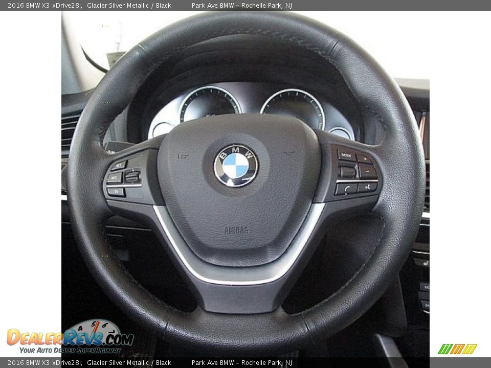 2016 BMW X3 xDrive28i Glacier Silver Metallic / Black Photo #24