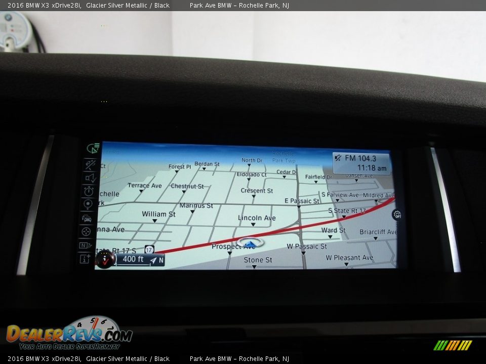 2016 BMW X3 xDrive28i Glacier Silver Metallic / Black Photo #26