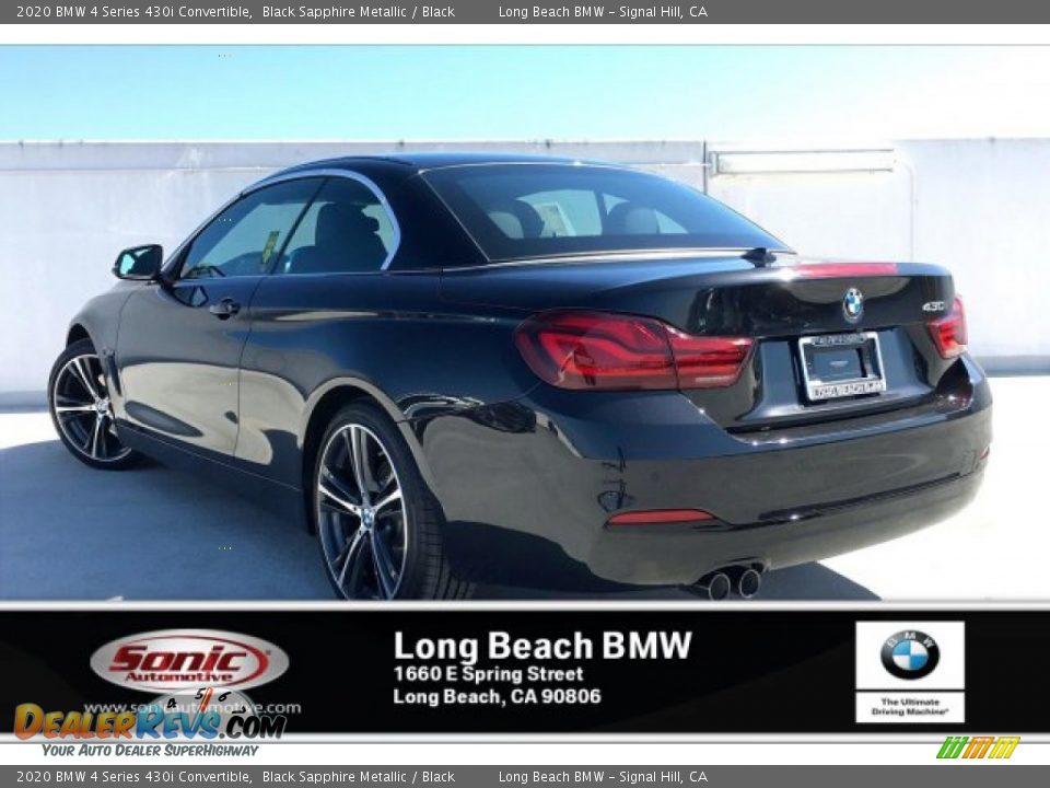 2020 BMW 4 Series 430i Convertible Black Sapphire Metallic / Black Photo #2