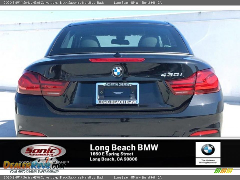 2020 BMW 4 Series 430i Convertible Black Sapphire Metallic / Black Photo #3