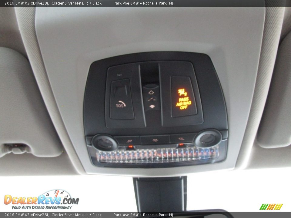 2016 BMW X3 xDrive28i Glacier Silver Metallic / Black Photo #28