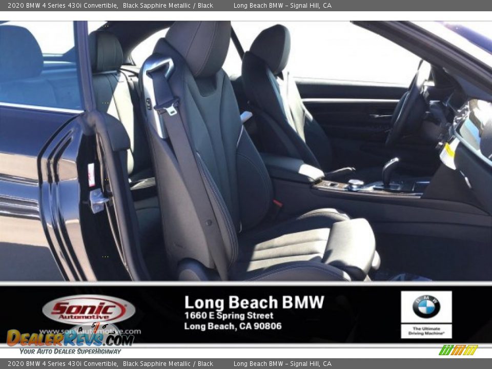 2020 BMW 4 Series 430i Convertible Black Sapphire Metallic / Black Photo #7