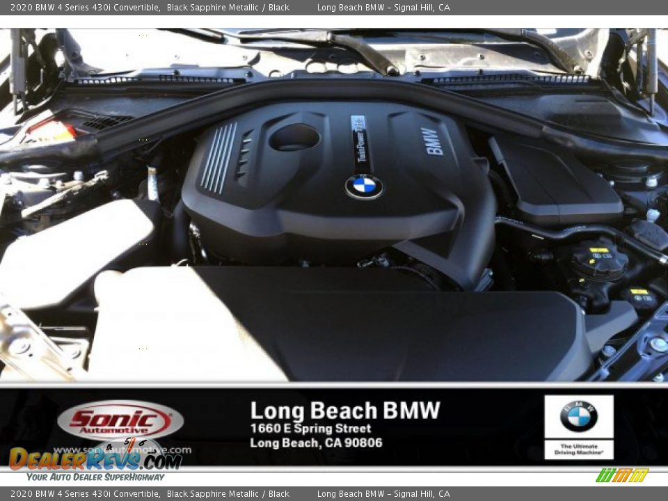 2020 BMW 4 Series 430i Convertible Black Sapphire Metallic / Black Photo #8