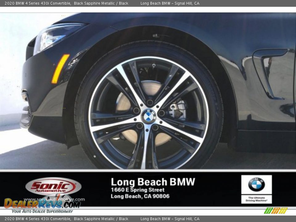 2020 BMW 4 Series 430i Convertible Black Sapphire Metallic / Black Photo #9
