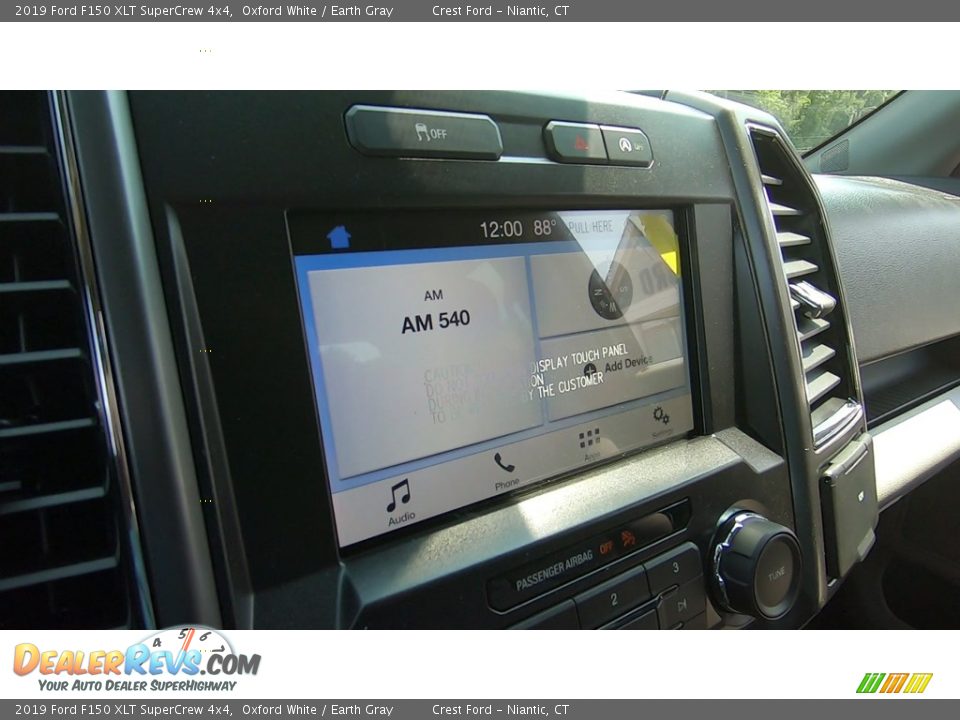 2019 Ford F150 XLT SuperCrew 4x4 Oxford White / Earth Gray Photo #14