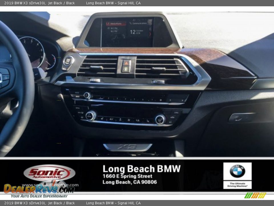 2019 BMW X3 sDrive30i Jet Black / Black Photo #6
