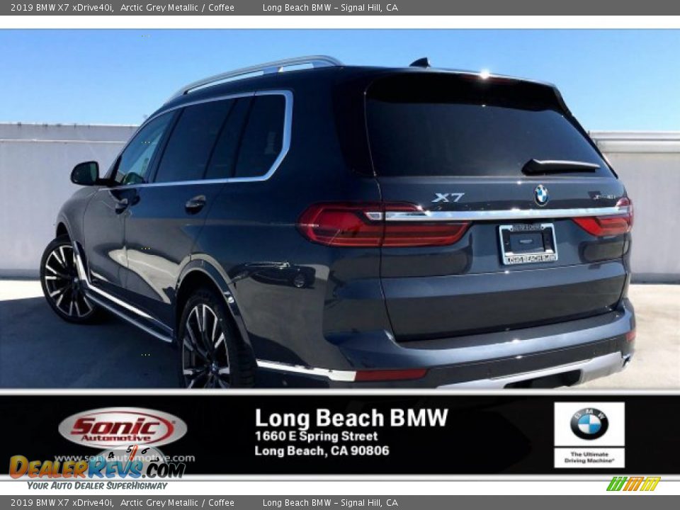 2019 BMW X7 xDrive40i Arctic Grey Metallic / Coffee Photo #2