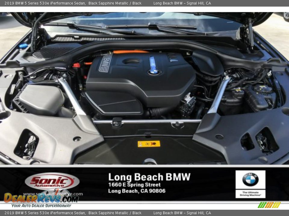 2019 BMW 5 Series 530e iPerformance Sedan Black Sapphire Metallic / Black Photo #8