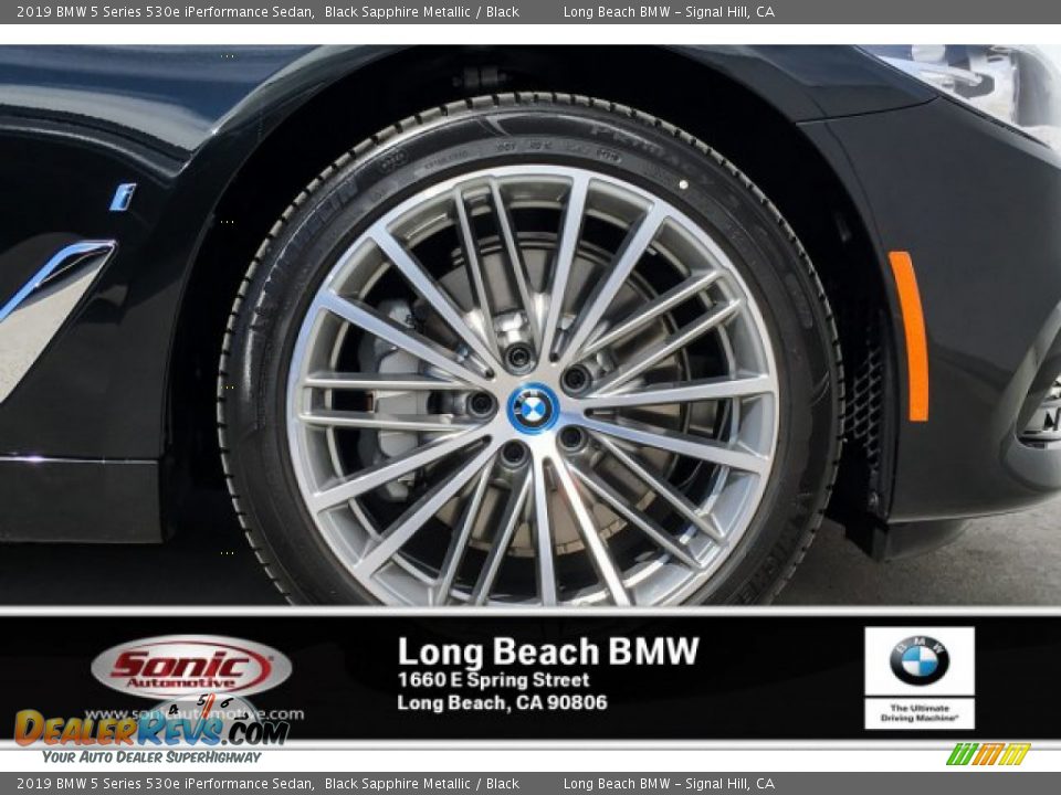2019 BMW 5 Series 530e iPerformance Sedan Black Sapphire Metallic / Black Photo #9