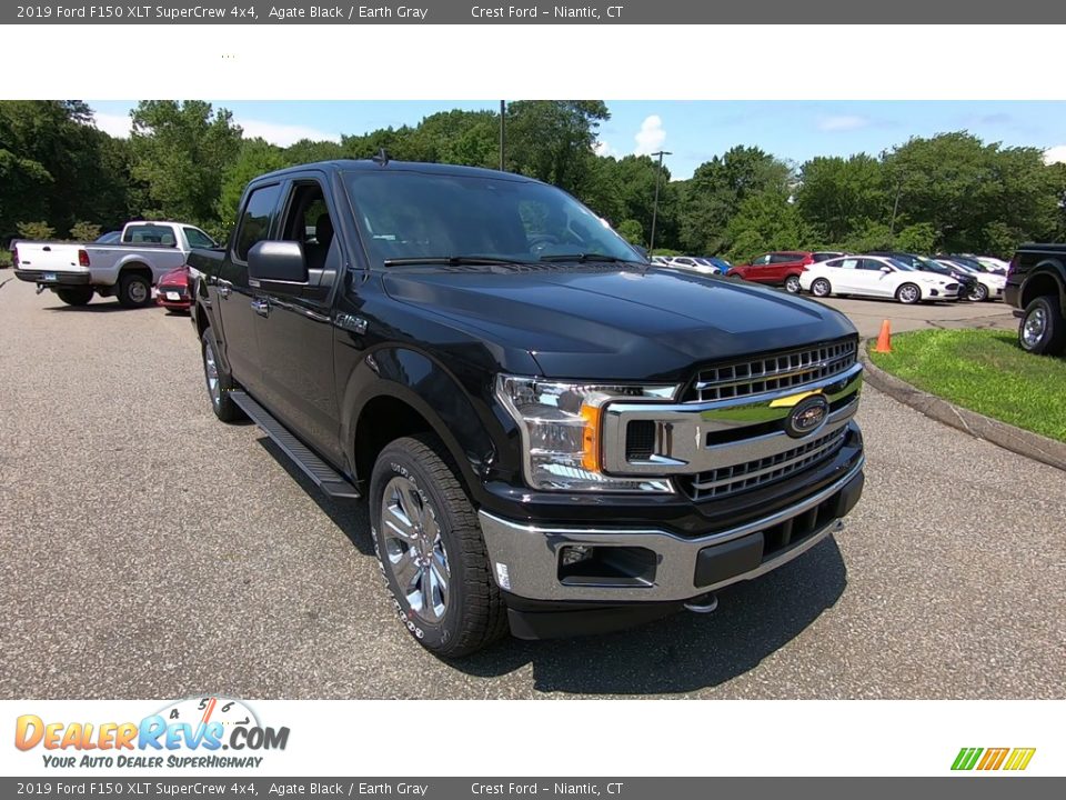 2019 Ford F150 XLT SuperCrew 4x4 Agate Black / Earth Gray Photo #1