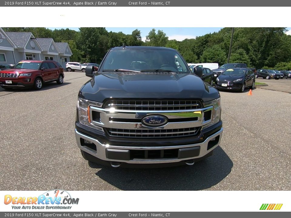 2019 Ford F150 XLT SuperCrew 4x4 Agate Black / Earth Gray Photo #2