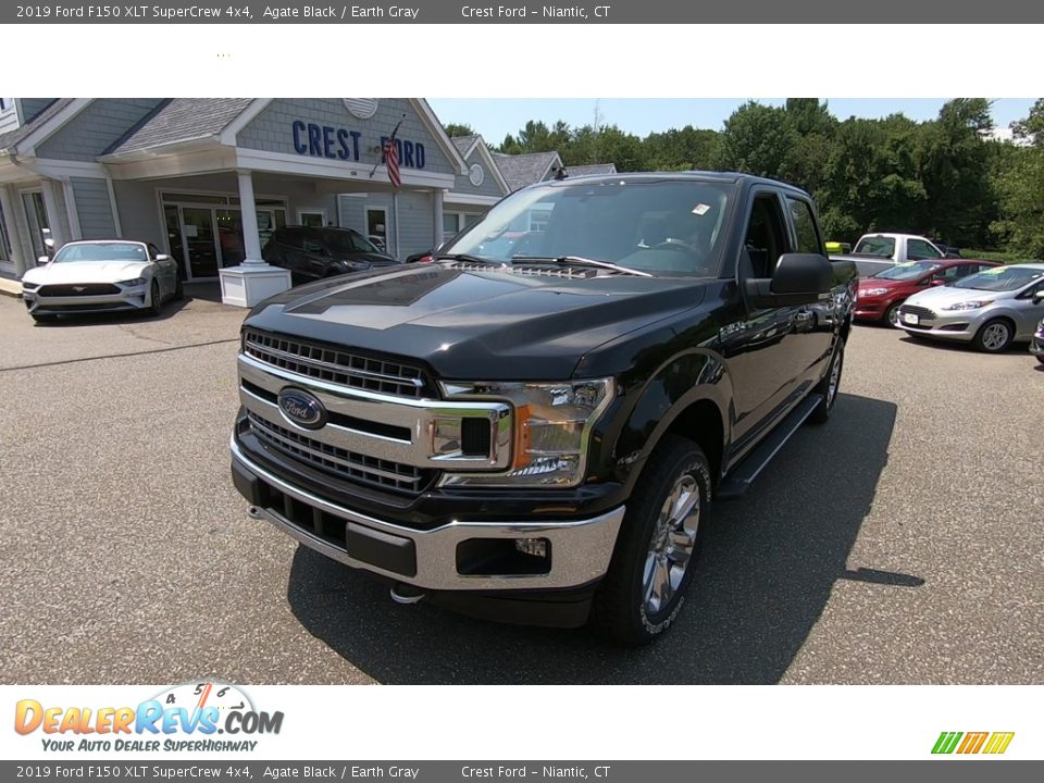 2019 Ford F150 XLT SuperCrew 4x4 Agate Black / Earth Gray Photo #3