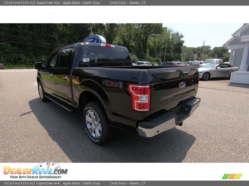 2019 Ford F150 XLT SuperCrew 4x4 Agate Black / Earth Gray Photo #5