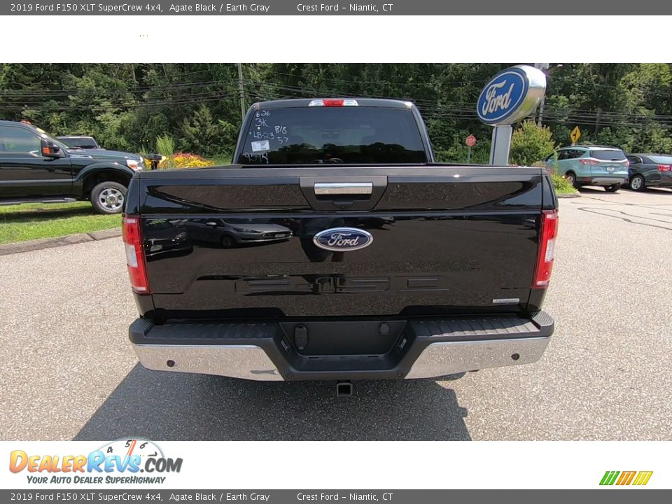 2019 Ford F150 XLT SuperCrew 4x4 Agate Black / Earth Gray Photo #6