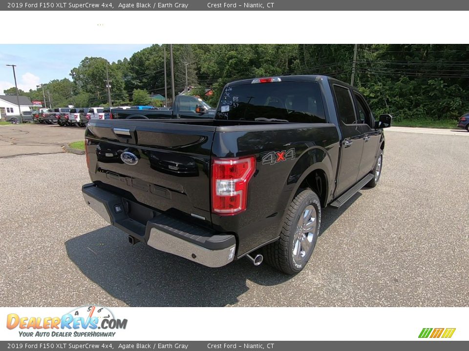 2019 Ford F150 XLT SuperCrew 4x4 Agate Black / Earth Gray Photo #7