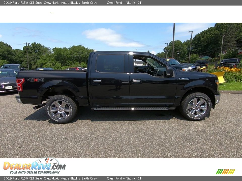2019 Ford F150 XLT SuperCrew 4x4 Agate Black / Earth Gray Photo #8