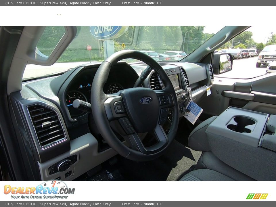 2019 Ford F150 XLT SuperCrew 4x4 Agate Black / Earth Gray Photo #10