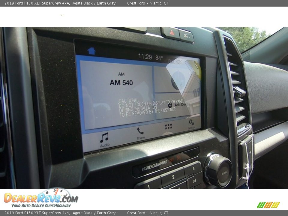 2019 Ford F150 XLT SuperCrew 4x4 Agate Black / Earth Gray Photo #14