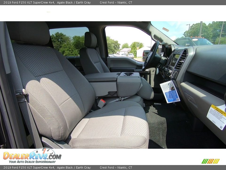 2019 Ford F150 XLT SuperCrew 4x4 Agate Black / Earth Gray Photo #23