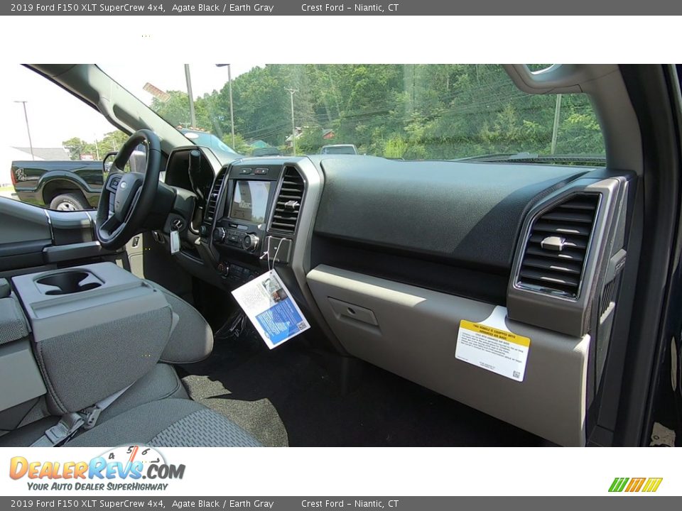 2019 Ford F150 XLT SuperCrew 4x4 Agate Black / Earth Gray Photo #24