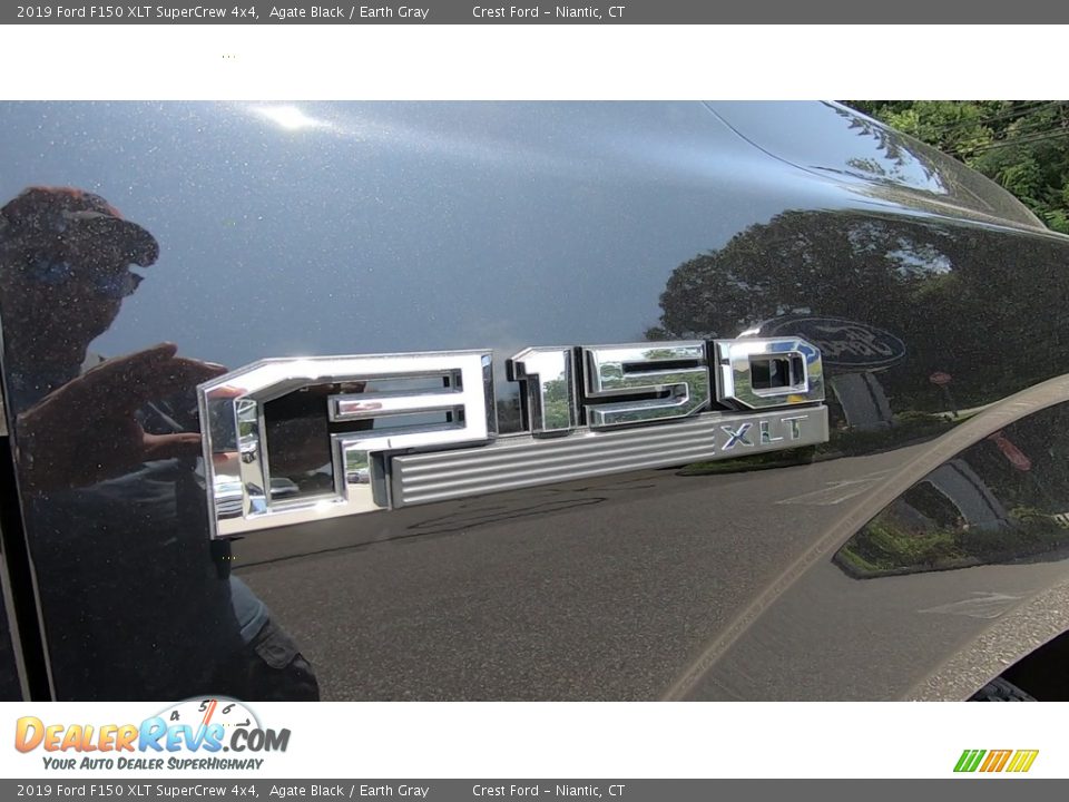 2019 Ford F150 XLT SuperCrew 4x4 Agate Black / Earth Gray Photo #25