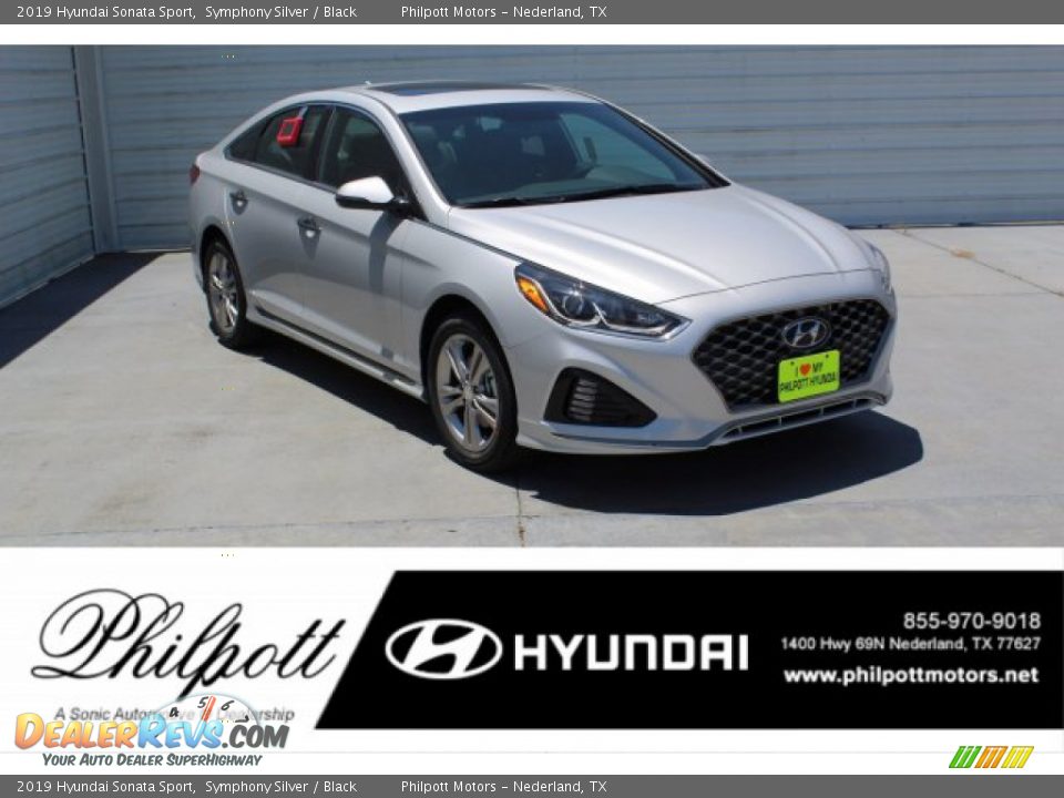 2019 Hyundai Sonata Sport Symphony Silver / Black Photo #1
