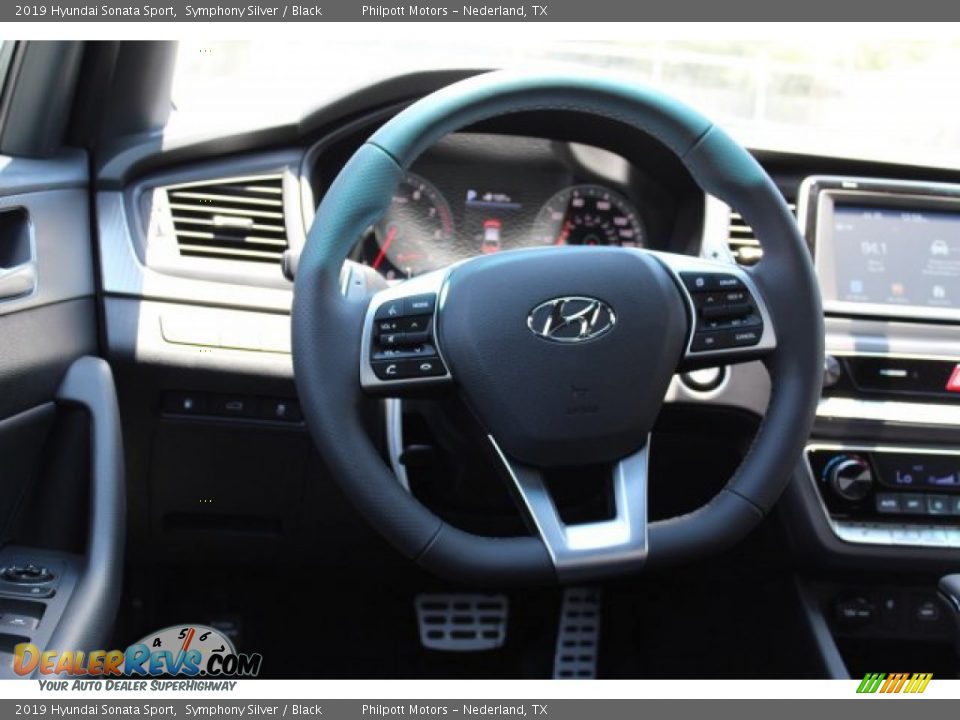 2019 Hyundai Sonata Sport Symphony Silver / Black Photo #9