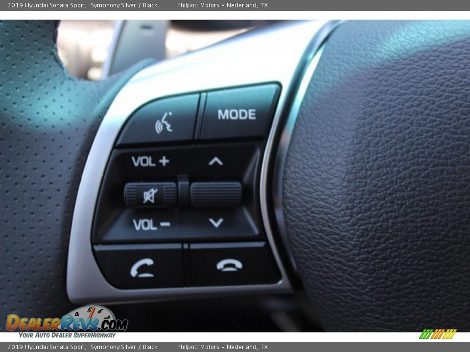 2019 Hyundai Sonata Sport Symphony Silver / Black Photo #15