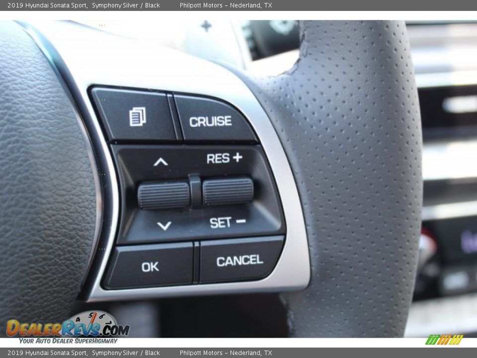 2019 Hyundai Sonata Sport Symphony Silver / Black Photo #16