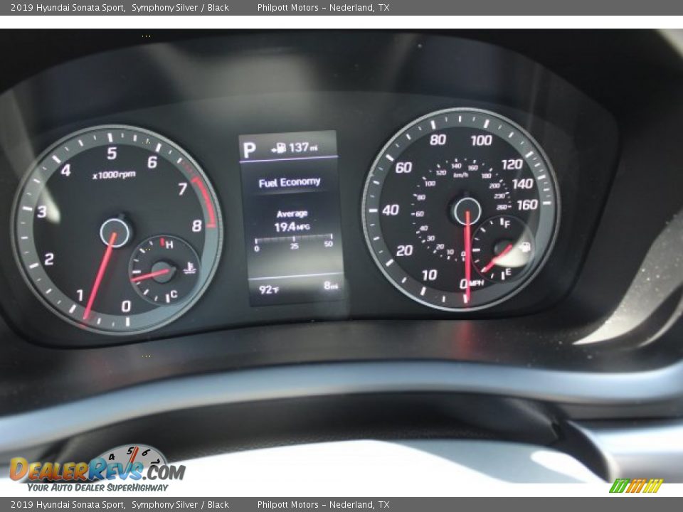 2019 Hyundai Sonata Sport Symphony Silver / Black Photo #17