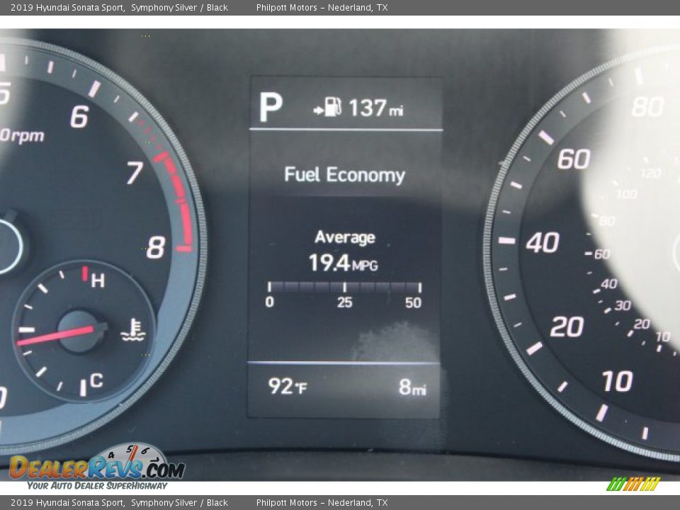 2019 Hyundai Sonata Sport Symphony Silver / Black Photo #18