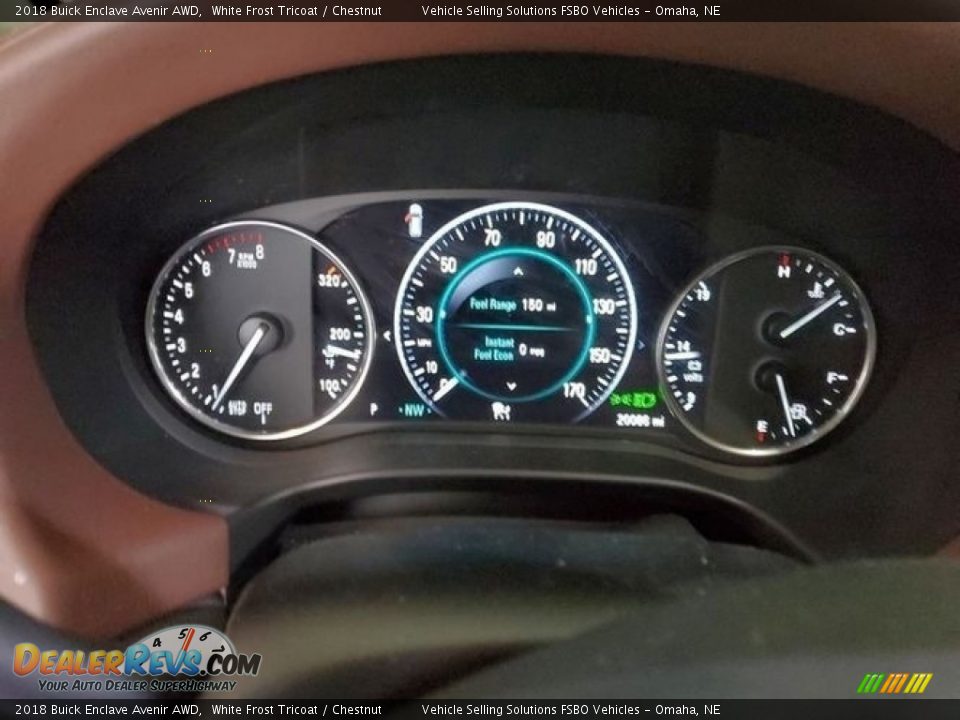 2018 Buick Enclave Avenir AWD White Frost Tricoat / Chestnut Photo #6