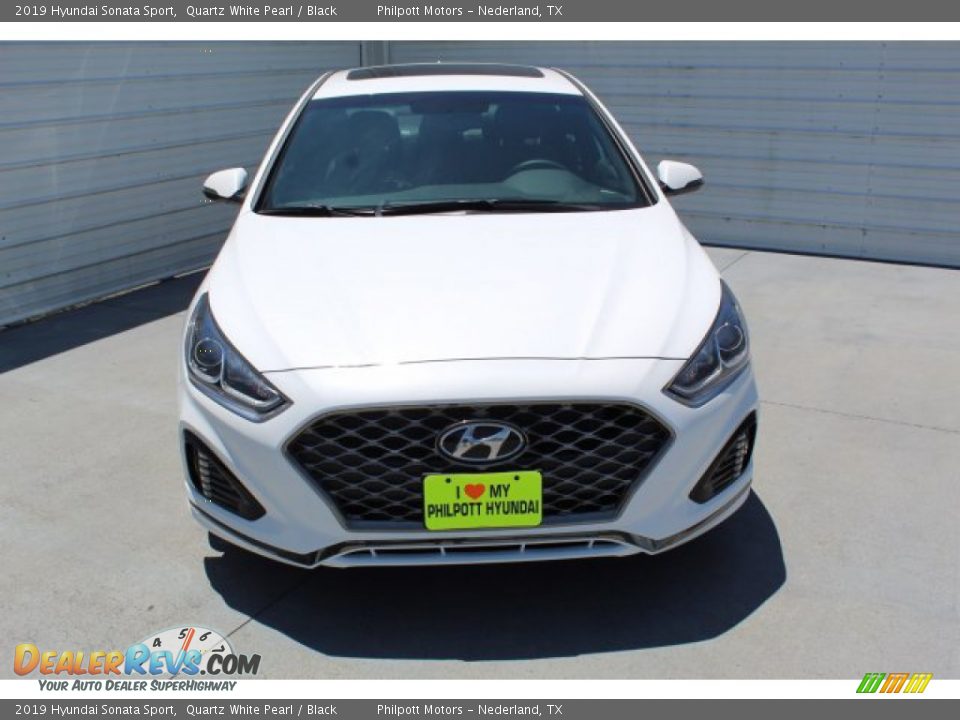 2019 Hyundai Sonata Sport Quartz White Pearl / Black Photo #3