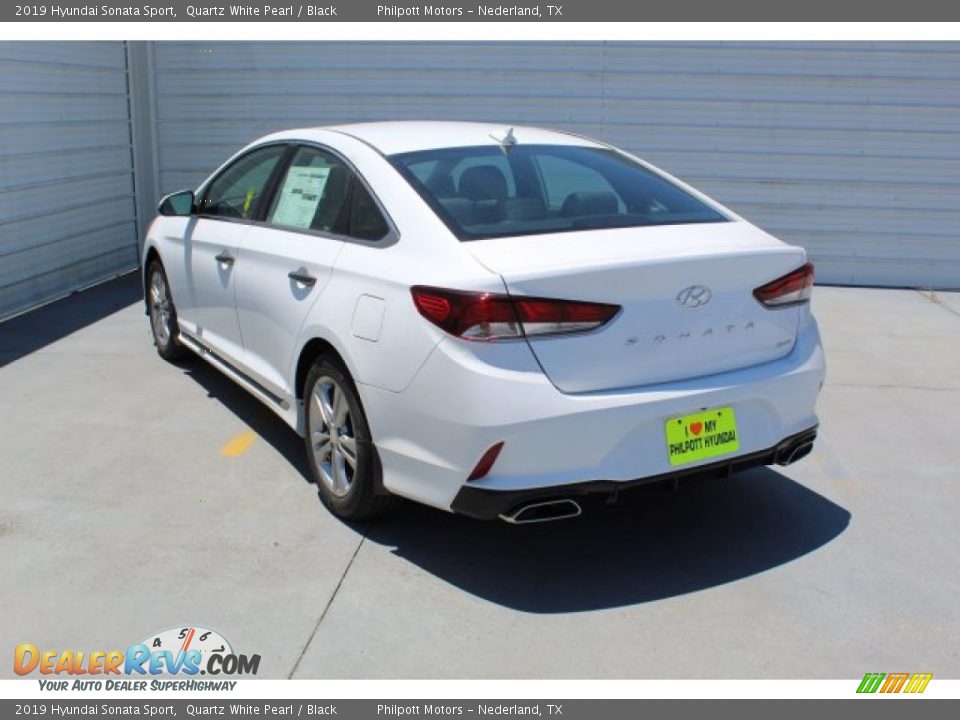 2019 Hyundai Sonata Sport Quartz White Pearl / Black Photo #7