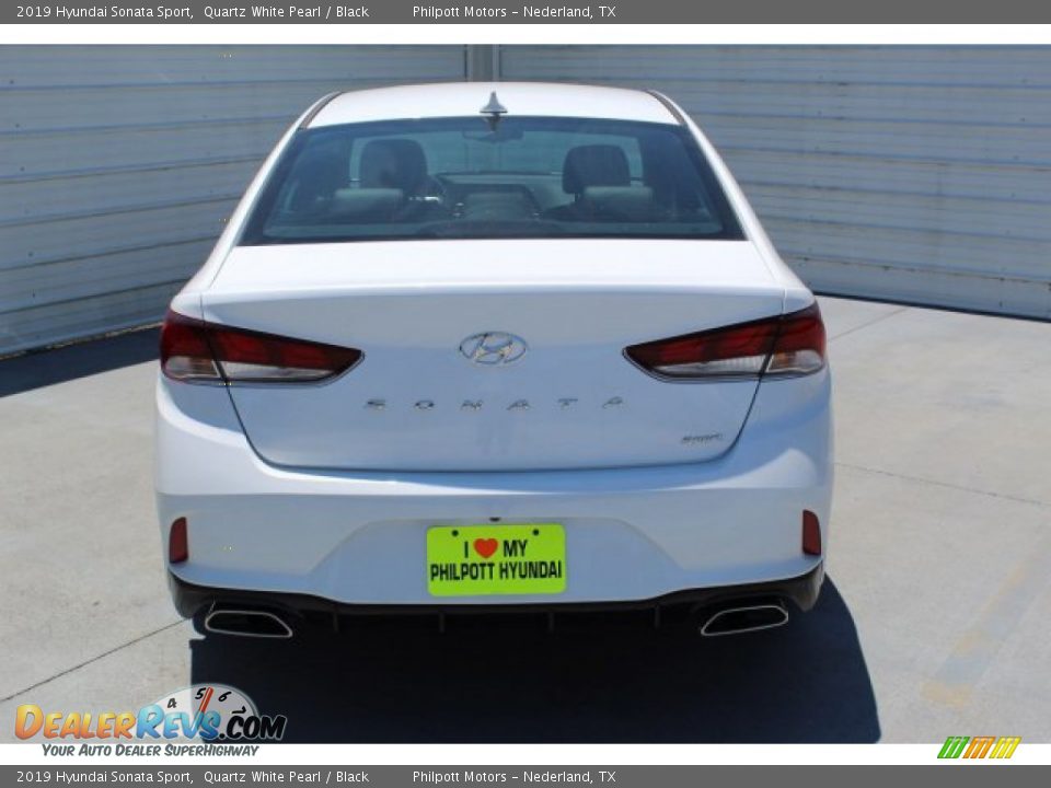 2019 Hyundai Sonata Sport Quartz White Pearl / Black Photo #8