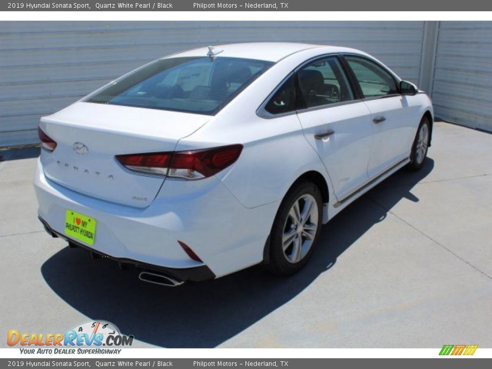 2019 Hyundai Sonata Sport Quartz White Pearl / Black Photo #9
