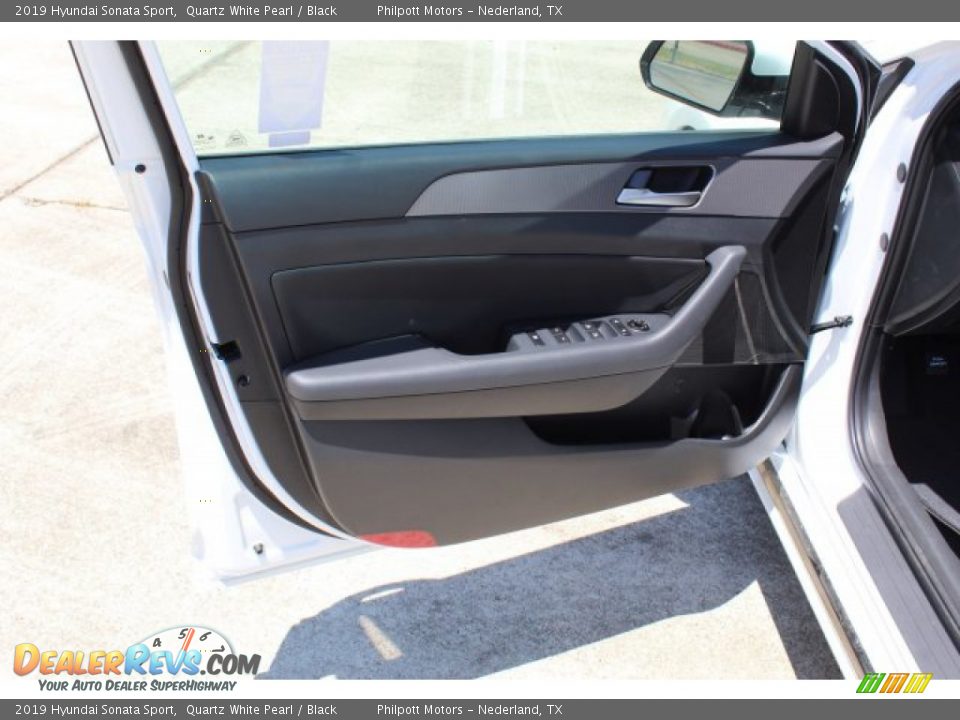 2019 Hyundai Sonata Sport Quartz White Pearl / Black Photo #10