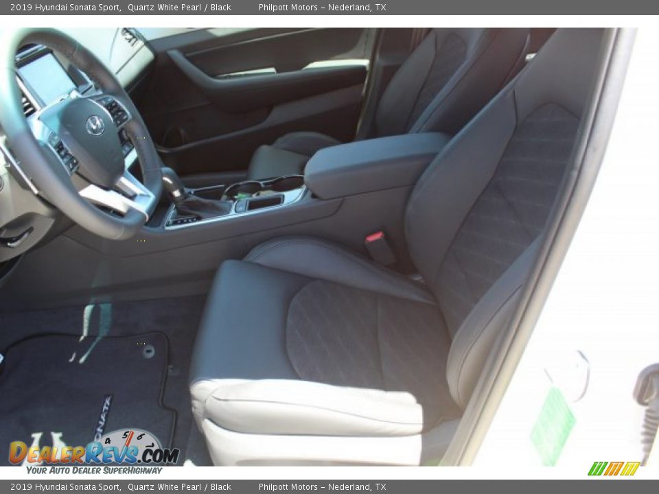 2019 Hyundai Sonata Sport Quartz White Pearl / Black Photo #11