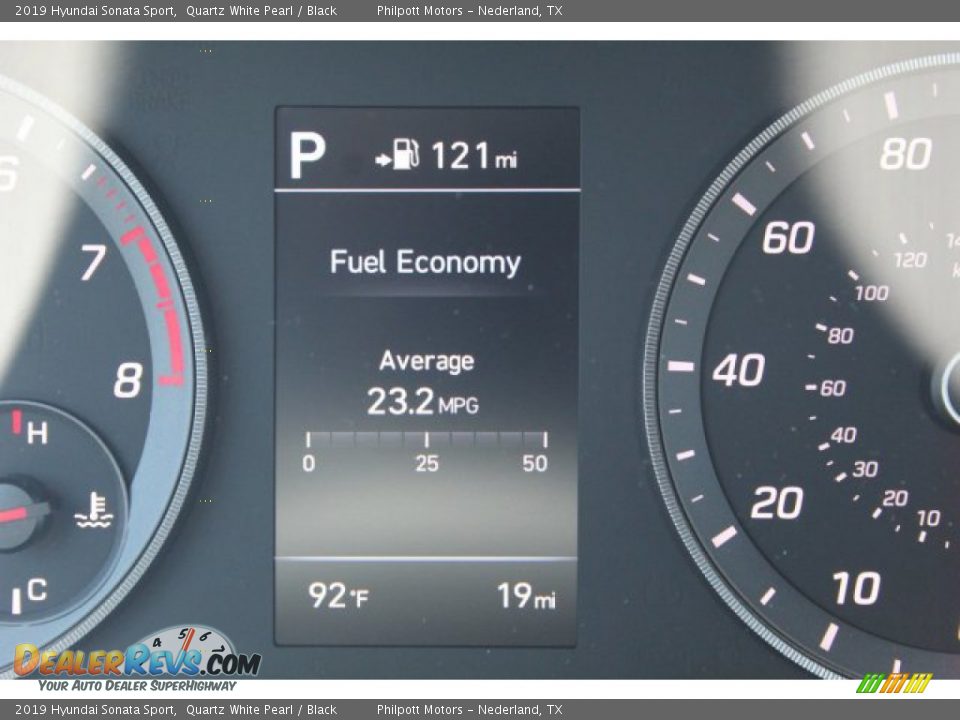 2019 Hyundai Sonata Sport Quartz White Pearl / Black Photo #15