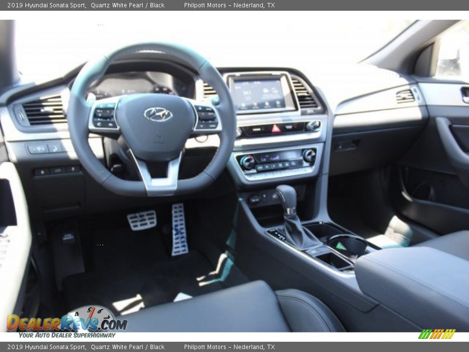 2019 Hyundai Sonata Sport Quartz White Pearl / Black Photo #21
