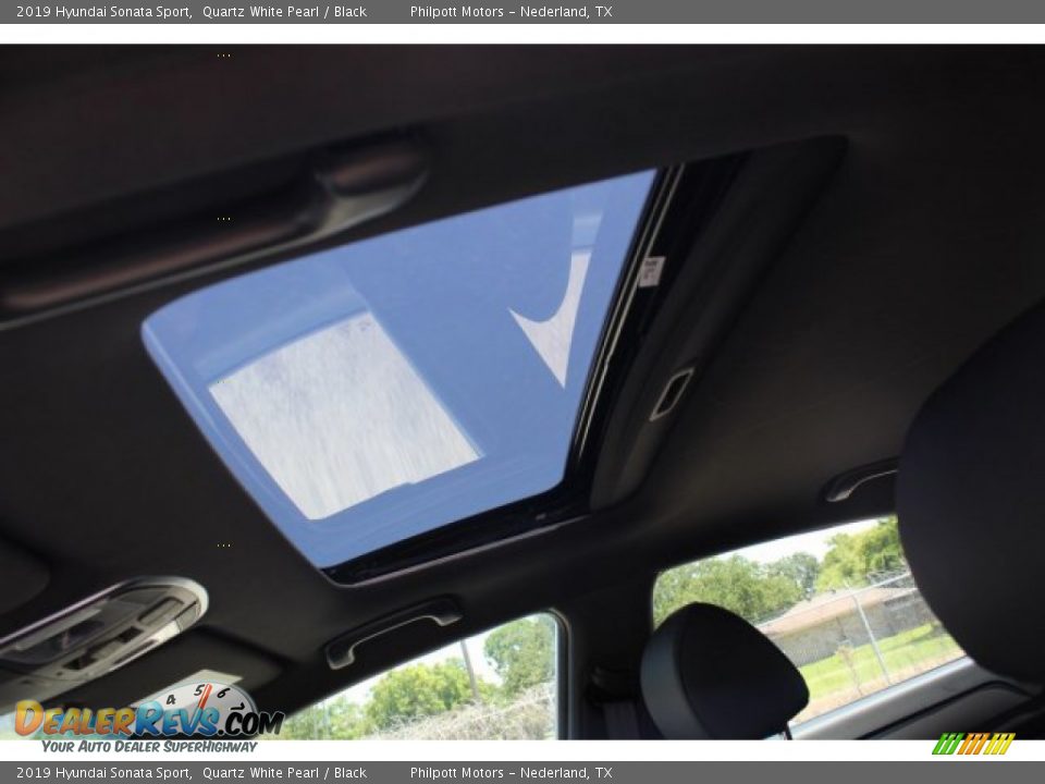 2019 Hyundai Sonata Sport Quartz White Pearl / Black Photo #24