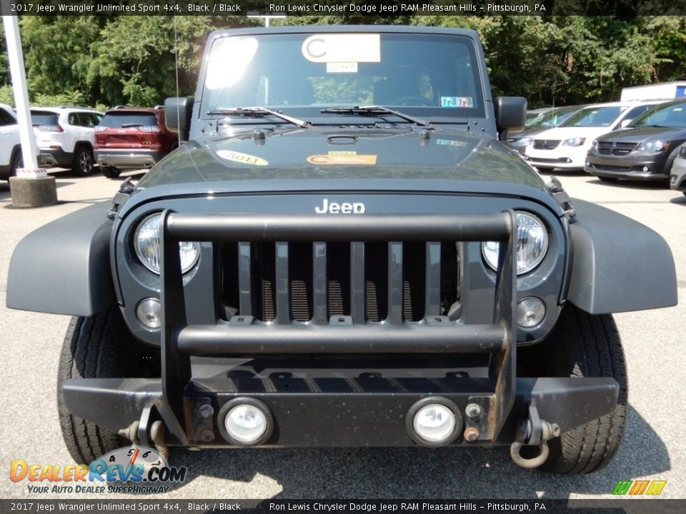 2017 Jeep Wrangler Unlimited Sport 4x4 Black / Black Photo #9