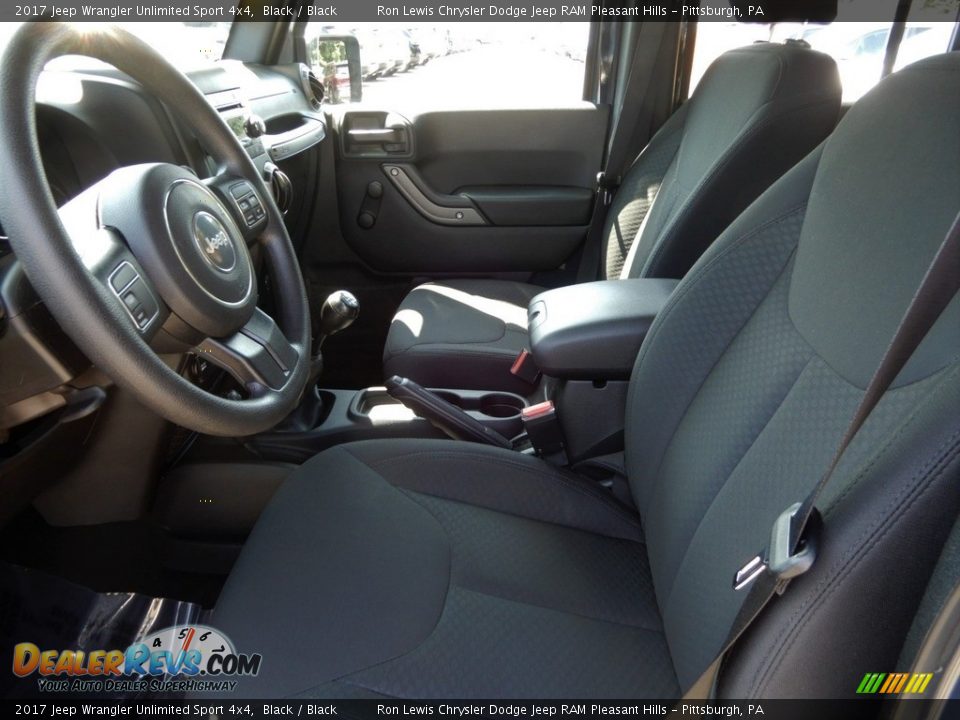 2017 Jeep Wrangler Unlimited Sport 4x4 Black / Black Photo #11