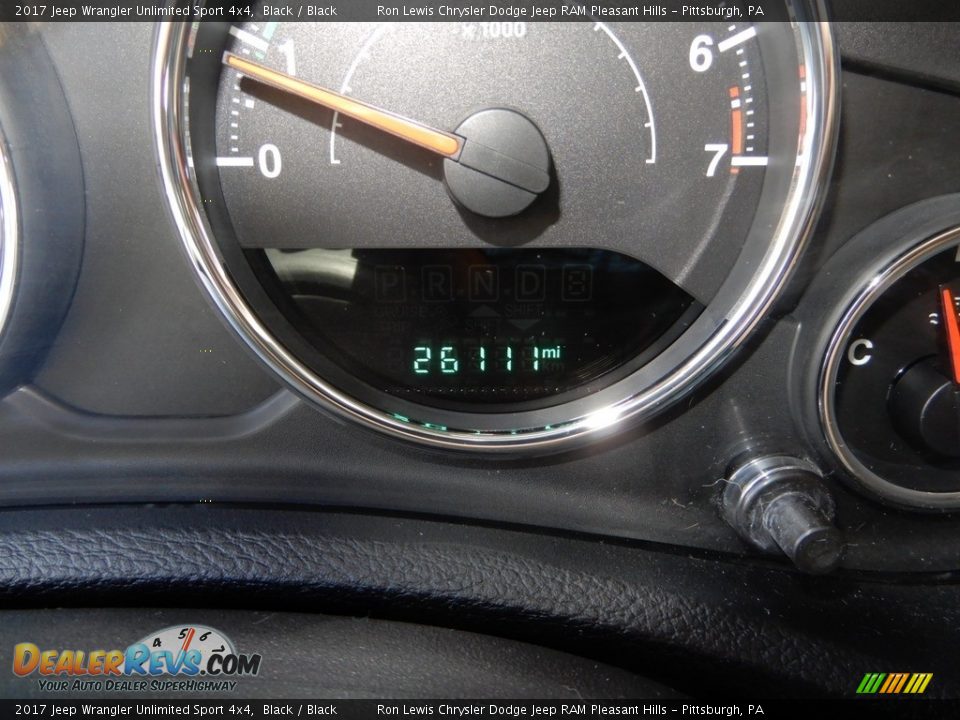 2017 Jeep Wrangler Unlimited Sport 4x4 Black / Black Photo #20