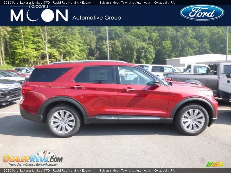 2020 Ford Explorer Limited 4WD Rapid Red Metallic / Ebony Photo #1