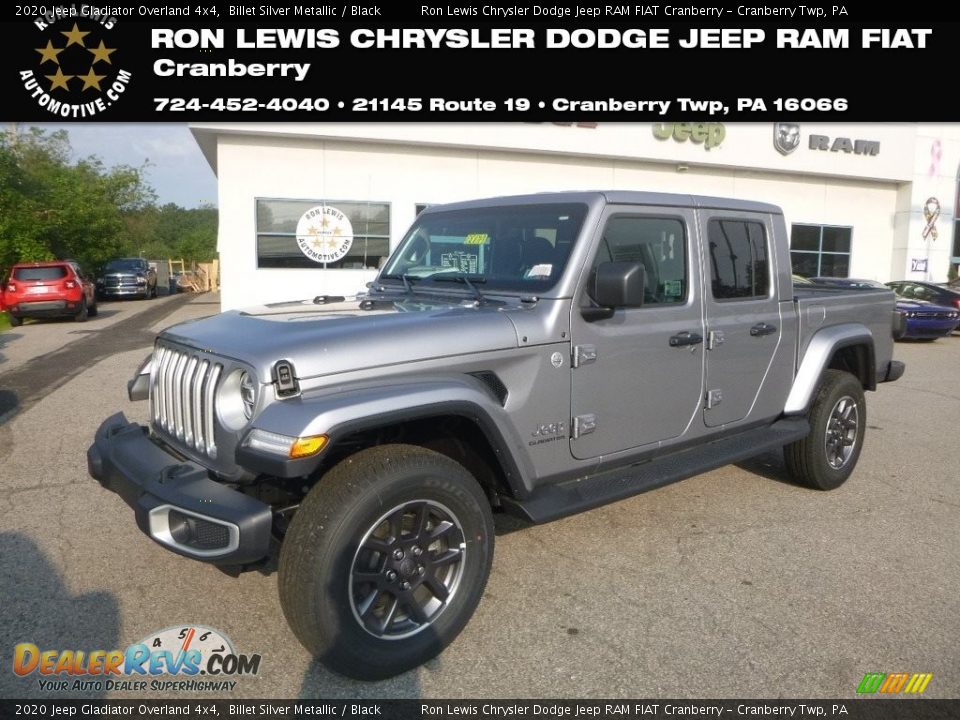 2020 Jeep Gladiator Overland 4x4 Billet Silver Metallic / Black Photo #1