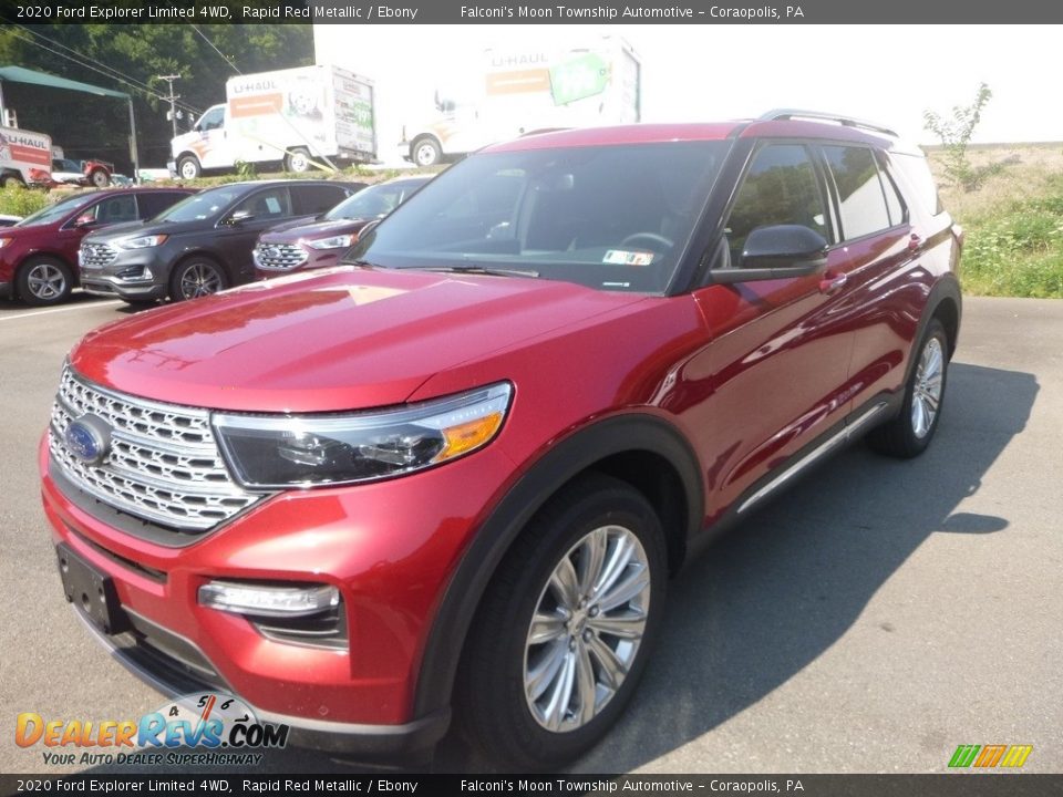 2020 Ford Explorer Limited 4WD Rapid Red Metallic / Ebony Photo #4
