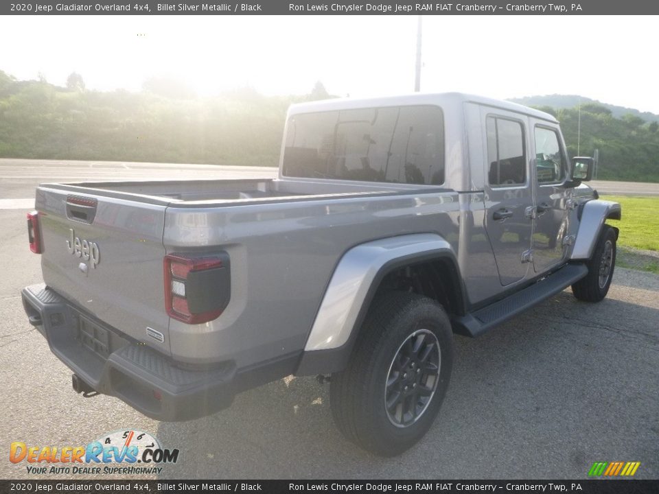 2020 Jeep Gladiator Overland 4x4 Billet Silver Metallic / Black Photo #5