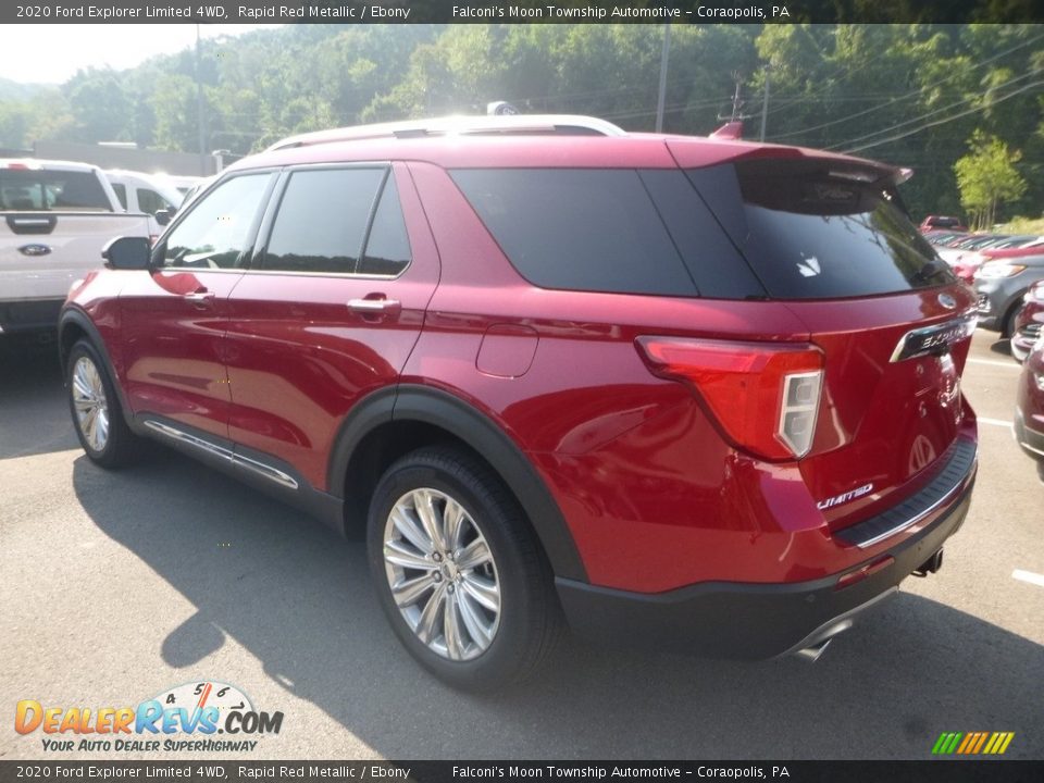 2020 Ford Explorer Limited 4WD Rapid Red Metallic / Ebony Photo #5