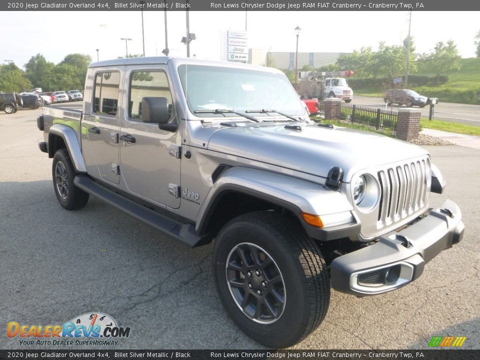 2020 Jeep Gladiator Overland 4x4 Billet Silver Metallic / Black Photo #7